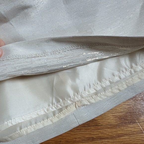 5/$25🎃 Erin Fetherston for Target Cream Metallic Brocade Mini Skirt Size 1 - Picture 5 of 6